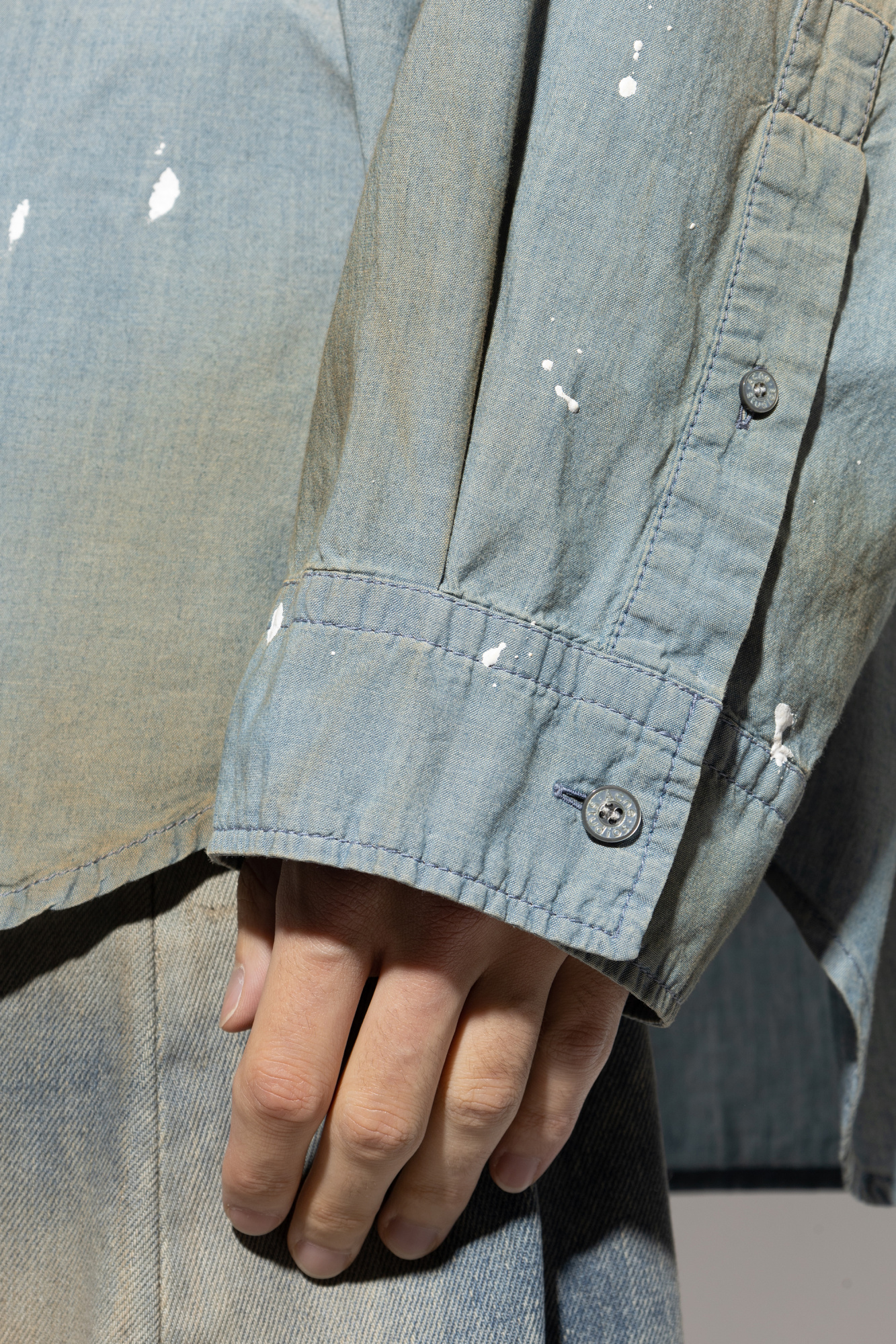 Light blue Shirt with a distressed effect Acne Studios